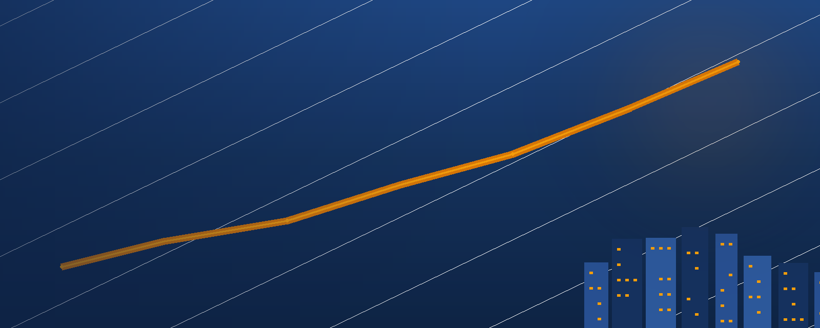 Ilustração de skyline financeiro, categoria crédito