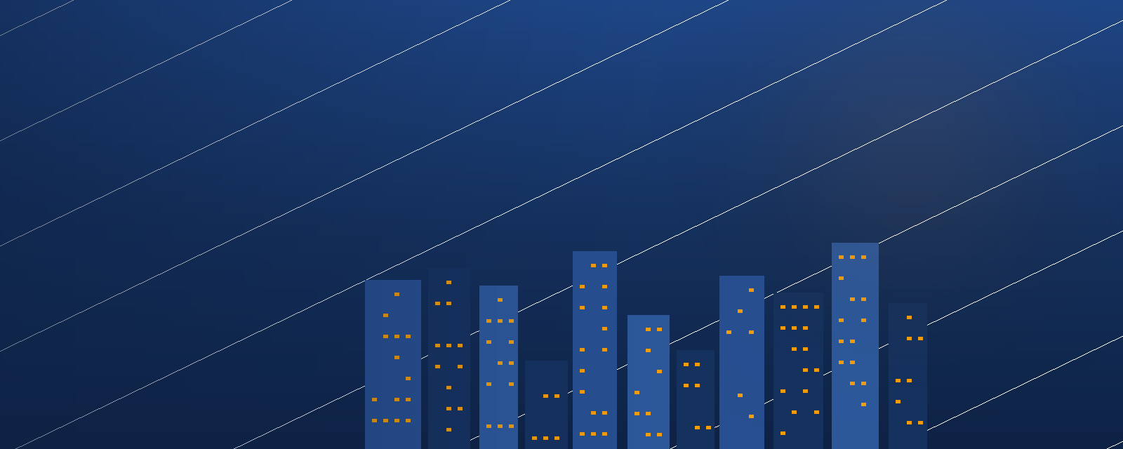 Ilustração de skyline financeiro, categoria imóveis